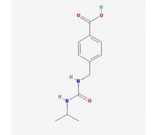 4-({[(isopropylamino)carbonyl]amino}methyl)benzoic acid - chemical structure image