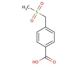 4-[(methylsulfonyl)methyl]benzoic acid - chemical structure image