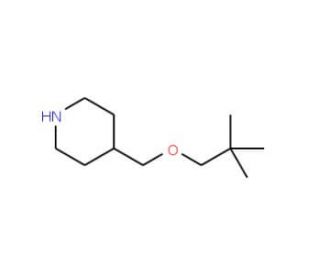 4-[(Neopentyloxy)methyl]piperidine - chemical structure image