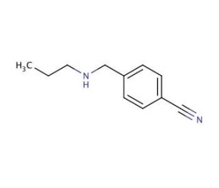 4-[(propylamino)methyl]benzonitrile - chemical structure image