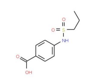 4-[(propylsulfonyl)amino]benzoic acid - chemical structure image