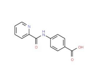 4-[(pyridin-2-ylcarbonyl)amino]benzoic acid - chemical structure image