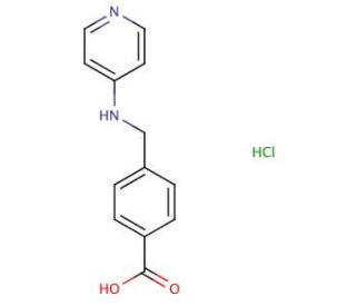 4-[(pyridin-4-ylamino)methyl]benzoic acid hydrochloride - chemical structure image