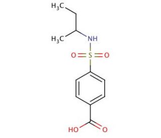 4-[(sec-butylamino)sulfonyl]benzoic acid - chemical structure image