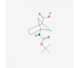 4-[(tert-butoxycarbonyl)amino]bicyclo[2.1.1]hexane-1-carboxylic acid - chemical structure image