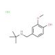 4-[(tert-butylamino)methyl]-2-methoxyphenol hydrochloride - chemical structure image