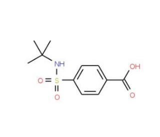 4-[(tert-butylamino)sulfonyl]benzoic acid (CAS 99987-05-0) - chemical structure image
