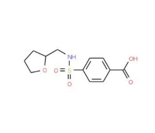4-{[(tetrahydrofuran-2-ylmethyl)amino]sulfonyl}benzoic acid (CAS 325851-59-0) - chemical structure image
