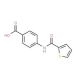 4-[(thien-2-ylcarbonyl)amino]benzoic acid (CAS 25700-63-4) - chemical structure image