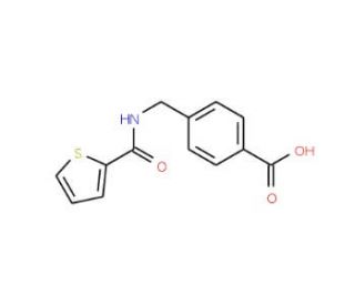 4-[(thiophen-2-ylformamido)methyl]benzoic acid - chemical structure image