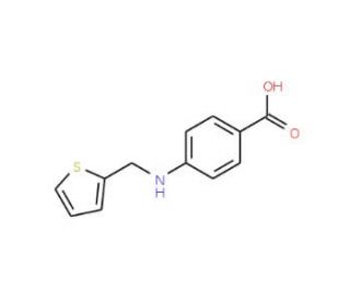 4-[(Thiophen-2-ylmethyl)-amino]-benzoic acid - chemical structure image