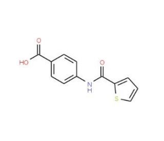 4-[(Thiophene-2-carbonyl)-amino]-benzoic acid (CAS 25700-63-4) - chemical structure image