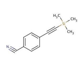 4-[(Trimethylsilyl)ethynyl]benzonitrile (CAS 75867-40-2) - chemical structure image