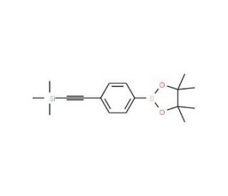 4-[(Trimethylsilyl)ethynyl]phenylboronic acid pinacol ester (CAS 870238-65-6) - chemical structure image