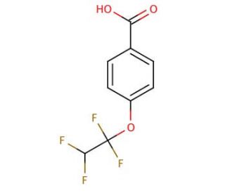 4-(1,1,2,2-Tetrafluoroethoxy)benzoic acid (CAS 10009-25-3) - chemical structure image