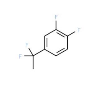 4-(1,1-Difluoroethyl)-1,2-difluorobenzene (CAS 1138445-09-6) - chemical structure image