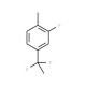 4-(1,1-Difluoroethyl)-2-fluoro-1-methylbenzene - chemical structure image