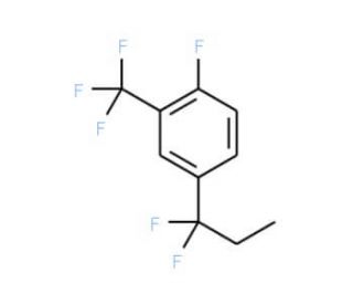 4-(1,1-Difluoropropyl)-1-fluoro-2-(trifluoromethyl)benzene - chemical structure image
