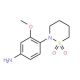 4-(1,1-Dioxo-1lambda*6*-[1,2]thiazinan-2-yl)-3-methoxy-phenylamine - chemical structure image