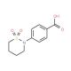 4-(1,1-Dioxo-1lambda*6*-[1,2]thiazinan-2-yl)-benzoic acid - chemical structure image