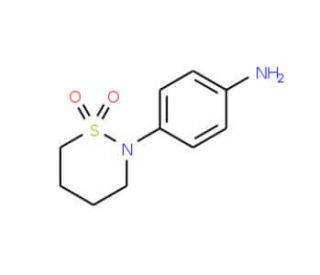 4-(1,1-Dioxo-1lambda*6*-[1,2]thiazinan-2-yl)-phenylamine - chemical structure image