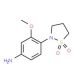 4-(1,1-Dioxo-1lambda*6*-isothiazolidin-2-yl)-3-methoxy-phenylamine - chemical structure image