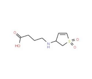 4-(1,1-Dioxo-2,3-dihydro-1H-1lambda*6*-thiophen-3-ylamino)-butyric acid - chemical structure image