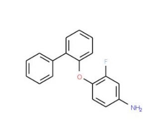 4-([1,1&prime;-Biphenyl]-2-yloxy)-3-fluorophenylamine - chemical structure image