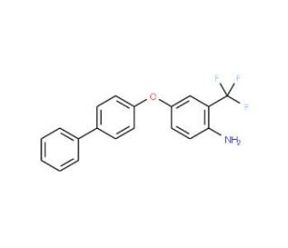 4-([1,1&prime;-Biphenyl]-4-yloxy)-2-(trifluoromethyl)-phenylamine - chemical structure image