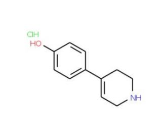 4-(1,2,3,6-tetrahydropyridin-4-yl)phenol hydrochloride (CAS 90684-15-4) - chemical structure image