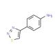 4-(1,2,3-Thiadiazol-4-yl)aniline (CAS 121180-51-6) - chemical structure image