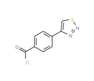 4-(1,2,3-Thiadiazol-4-yl)benzoyl chloride (CAS 465513-98-8) - chemical structure image