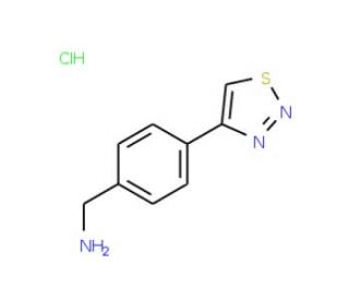 4-(1,2,3-thiadiazol-4-yl)benzylamine hydrochloride (CAS 175205-49-9) - chemical structure image