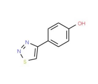 4-(1,2,3-Thiadiazol-4-yl)-phenol (CAS 59834-05-8) - chemical structure image