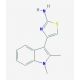 4-(1,2-Dimethyl-1H-indol-3-yl)-thiazol-2-ylamine - chemical structure image