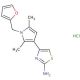 4-[1-(2-furylmethyl)-2,5-dimethyl-1H-pyrrol-3-yl]-1,3-thiazol-2-amine hydrochloride - chemical structure image