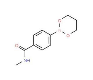 4-(1,3,2-Dioxaborinan-2-yl)-N-methylbenzamide (CAS 957120-71-7) - chemical structure image