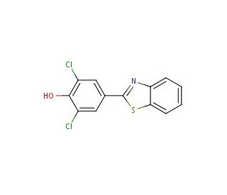 4-(1,3-benzothiazol-2-yl)-2,6-dichlorophenol - chemical structure image