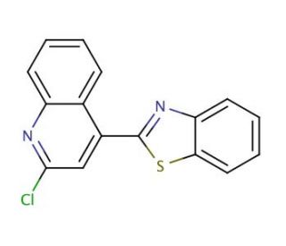 4-(1,3-benzothiazol-2-yl)-2-chloroquinoline - chemical structure image