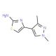 4-(1,3-Dimethyl-1H-pyrazol-4-yl)-thiazol-2-ylamine - chemical structure image