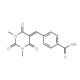 4-(1,3-Dimethyl-2,4,6-trioxo-tetrahydro-pyrimidin-5-ylidenemethyl)-benzoic acid - chemical structure image