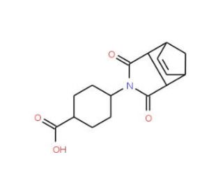 4-(1,3-dioxo-1,3,3a,4,7,7a-hexahydro-2H-4,7-methanoisoindol-2-yl)cyclohexanecarboxylic acid - chemical structure image