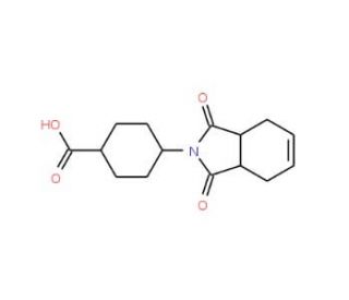 4-(1,3-dioxo-1,3,3a,4,7,7a-hexahydro-2H-isoindol-2-yl)cyclohexanecarboxylic acid - chemical structure image