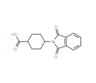 4-(1,3-dioxo-1,3-dihydro-2H-isoindol-2-yl)cyclohexanecarboxylic acid - chemical structure image