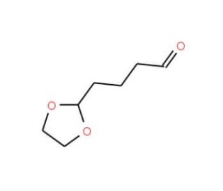 4-(1,3-Dioxolan-2-yl)butanal (CAS 16766-90-2) - chemical structure image