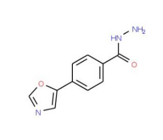 4-(1,3-Oxazol-5-yl)benzenecarbohydrazide (CAS 886362-14-7) - chemical structure image