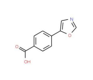 4-(1,3-Oxazol-5-yl)benzoic acid (CAS 250161-45-6) - chemical structure image