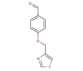4-(1,3-thiazol-4-ylmethoxy)benzaldehyde - chemical structure image