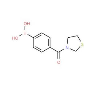 4-(1,3-Thiazolidin-3-ylcarbonyl)benzeneboronic acid (CAS 850589-33-2) - chemical structure image
