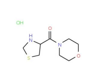 4-(1,3-thiazolidin-4-ylcarbonyl)morpholine hydrochloride - chemical structure image